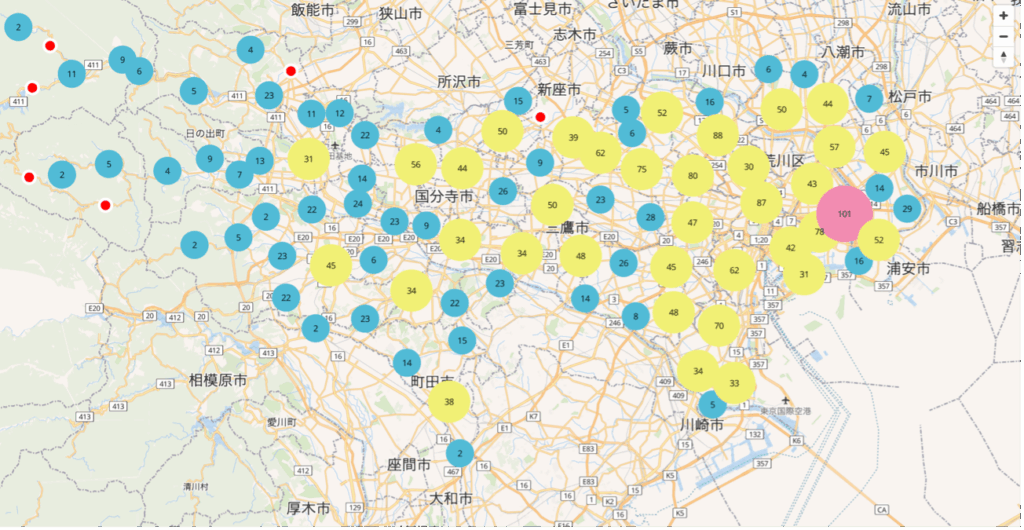 東京都 避難所マップ